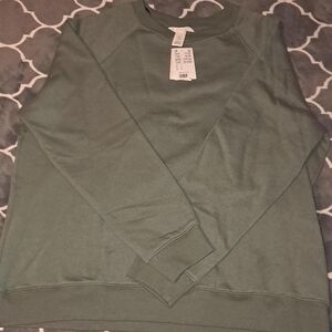 H&M Women's Olive Crew Neck Sweater